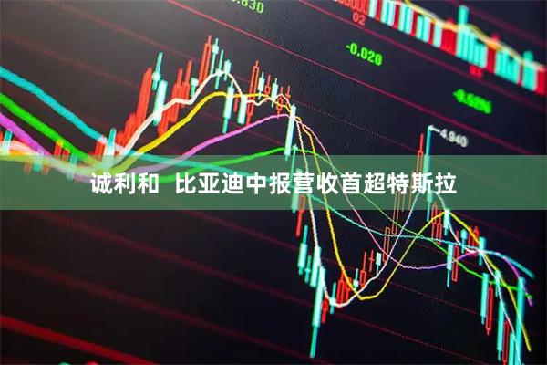 诚利和  比亚迪中报营收首超特斯拉